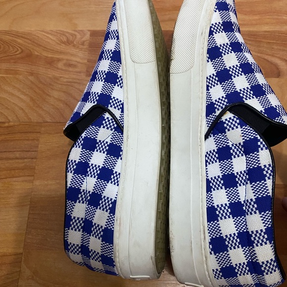 Celine Cobalt Canvas Slip On Sneakers Shoes - Picture 9 of 15